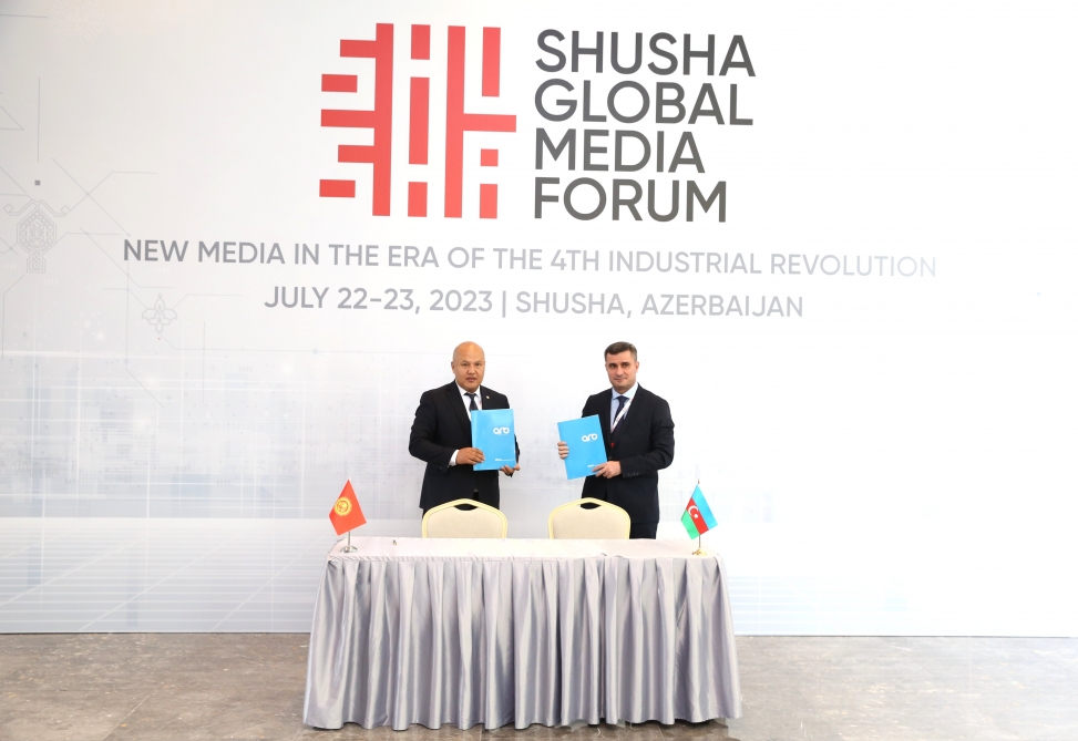 Şuşa Forumu çərçivəsində “ARB 24” telekanalı ilə Qırğızıstan televiziyası arasında memorandum imzalanıb